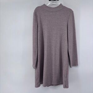 Old Navy Kids Ribbed Mock Neck‎ Long Sleeve Dress - Mauve Size M